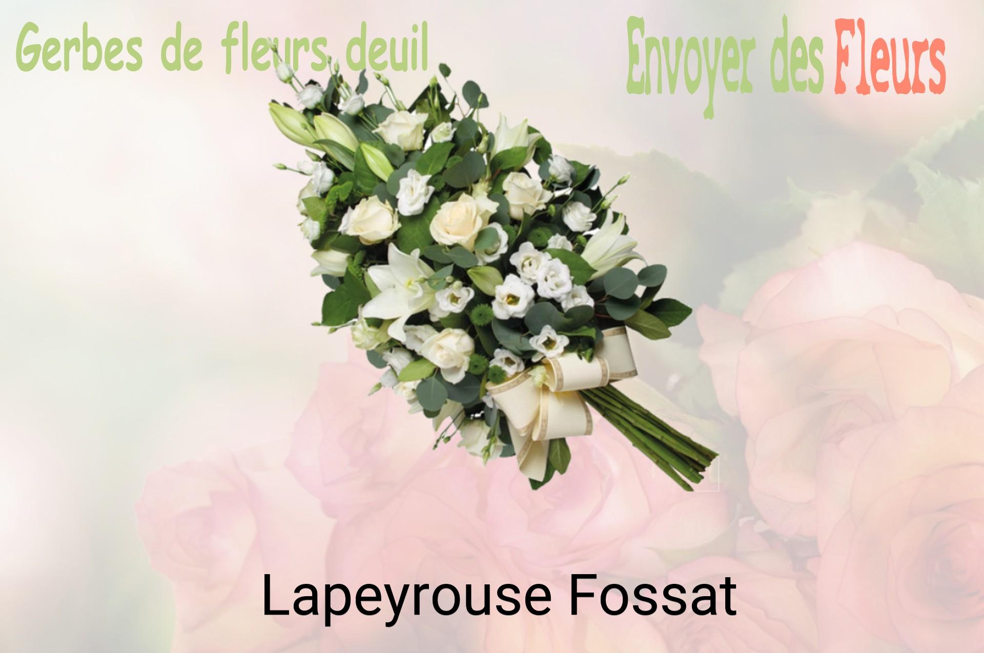Gerbe de fleurs de deuil livrée à Lapeyrouse-Fossat